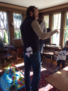 Don't ask why Marty walked in with a Teddy Bear in his back pocket...